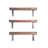 3 Piece Pine Bracket Shelf with Reclaimed Wood-97623618