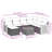 Vidaxl Garden Sofa Set Black, Cream White