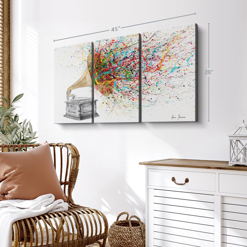 «Turn It Up» sur toile, H 28 po x l 45 po x P 1,25 po