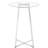 Cniya Round Glass Top Metal Base Dining Table