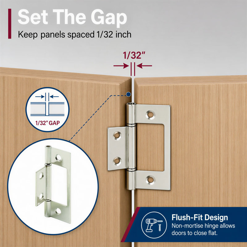 Closet Door Hinge, 3-3/4 in. (1 Pair)