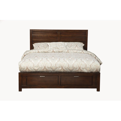 Grand lit de rangement Clarenc Carmel, cappuccino