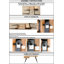 Anuri Natural Wood & Metal Desk