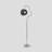 Bauhaus metal acrylic floor lamp