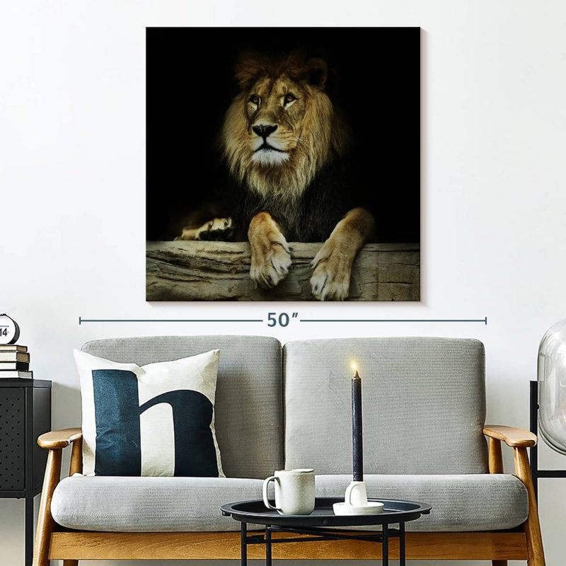 Lion impérial Brampt, H 33 po x l 33 po