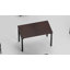 Ensemble de salle à manger 5 pièces en bois et métal avec table extensible à quatre pieds-40829595