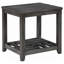 Table de bout rectangulaire grise