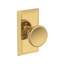 Solvang Passage Knob with Chamfered 5in Rose in Venetian Bronze-12918987