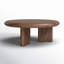 Harper Round Coffee Table In Walnut