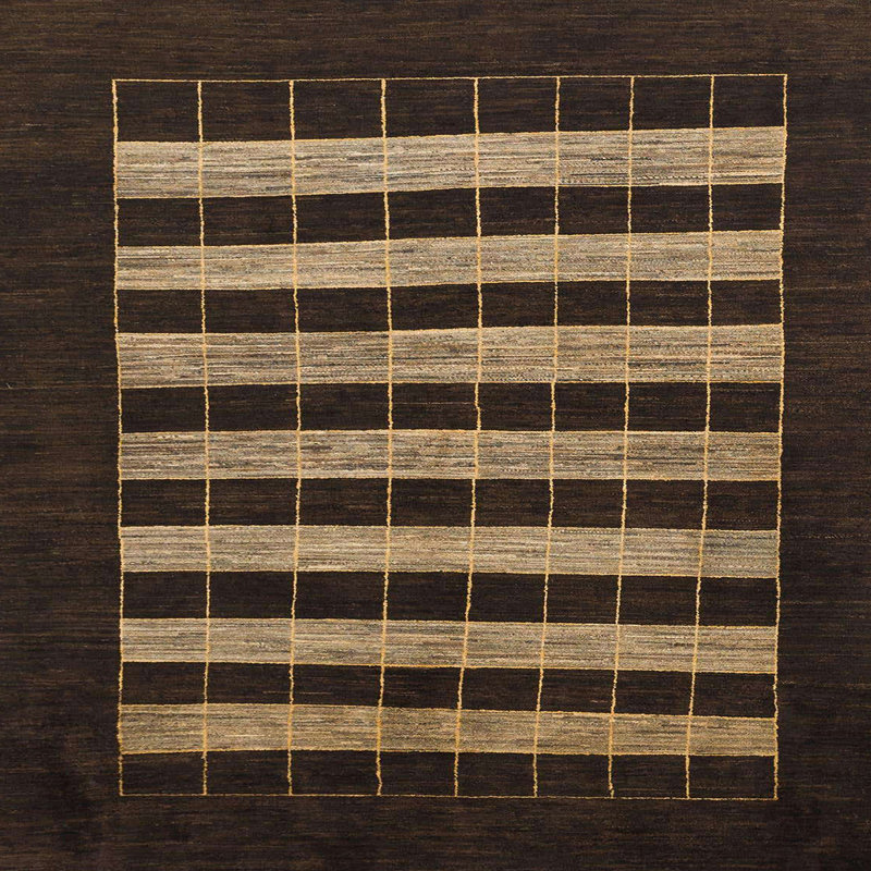 Tapis abstrait moderne 1616, Carré 3 pi
