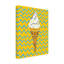 Ice Cream - Zigzag jaune sur toile