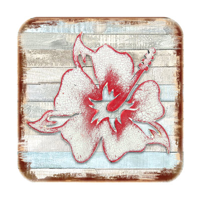 Wood Square 4 Piece Coaster Set