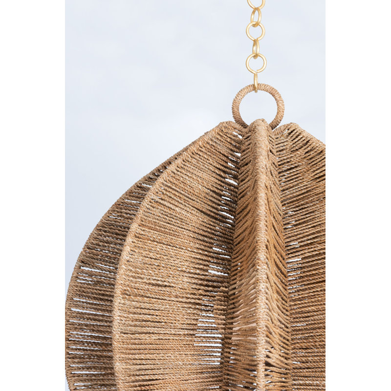 Valatie 1 - Light Bronze Unique/Statement Pendant, H 30,75 po x l 24,25 po x P 24,25 po