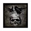 «Skull with Crows», impression sur toile-20920193-73088136-73088137