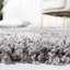 Tapis géométrique gris / blanc-465647451