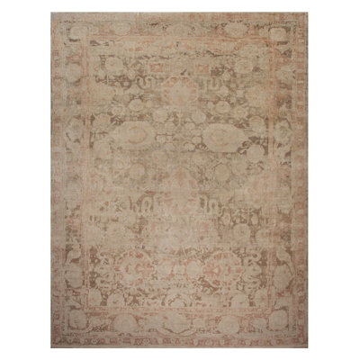 Brown Transitional Silk Rug - 12' x 15'