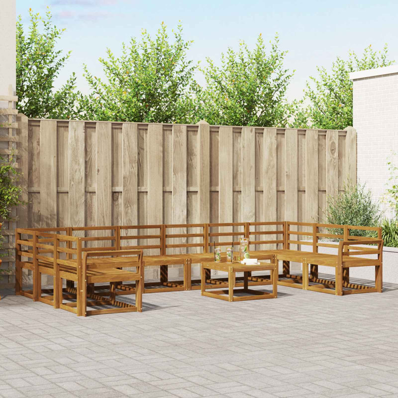 363cm Wide Patio Sectional Set
