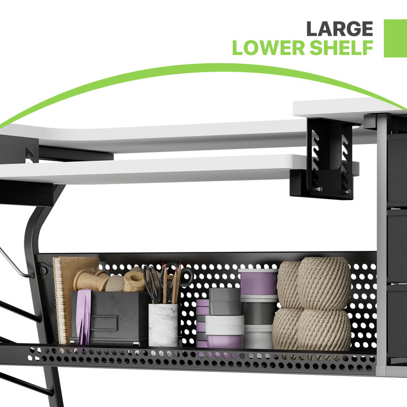 60" W X 23.5" D Sewing Table With Height Adjustable Platform
