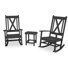 Ensemble de chaises berçantes 3 pièces POLYWOOD Braxton