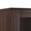 Vitrine de bureau et d'étude de 60 po de hauteur avec porte en verre trempé, lumières DEL, noyer, 4 tablettes réglables, 2 tiroirs, éclairage de porte de salon-264569942-264569940