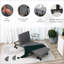 Lit pliant pliant | Matelas portatif à dossier réglable de 3,25 po | Pour petits invités | Gris anthracite | Acier