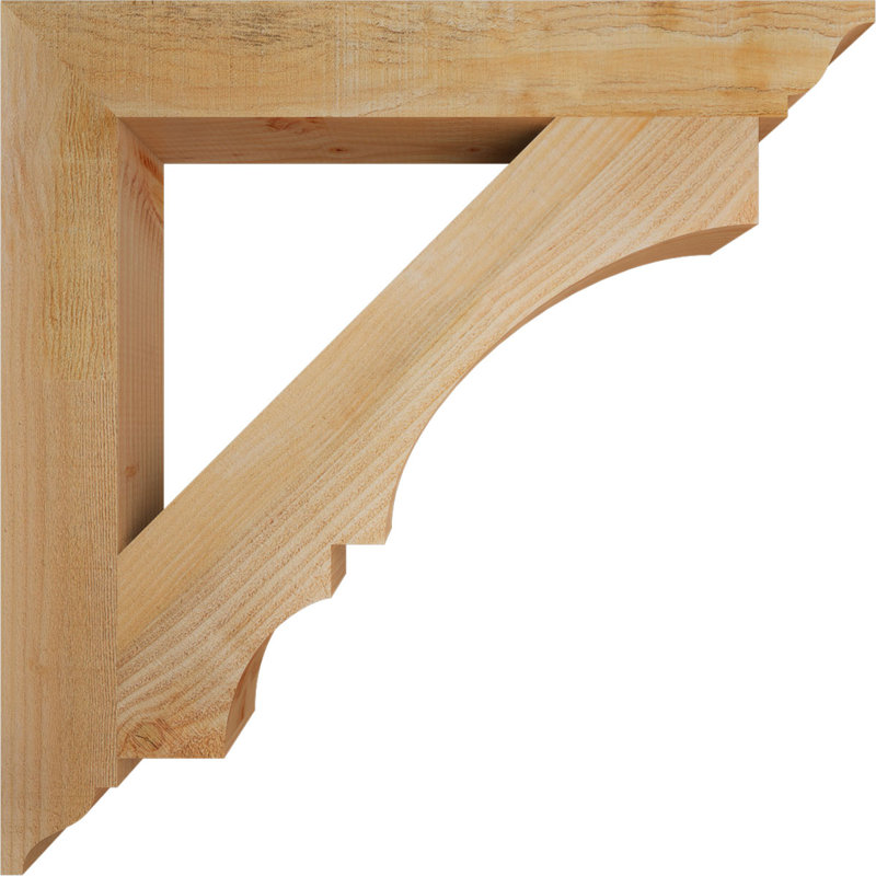 Support traditionnel Balboa, Sapin Douglas scié brut, L 4 po x P 30 po x H 30 po