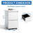 2 Drawer Metal  Mobile File Cabinet, Rolling File Cabinet With Lock For Hanging Legal/Letter/A4 Size,Fully Assembled Except Wheels-807647335
