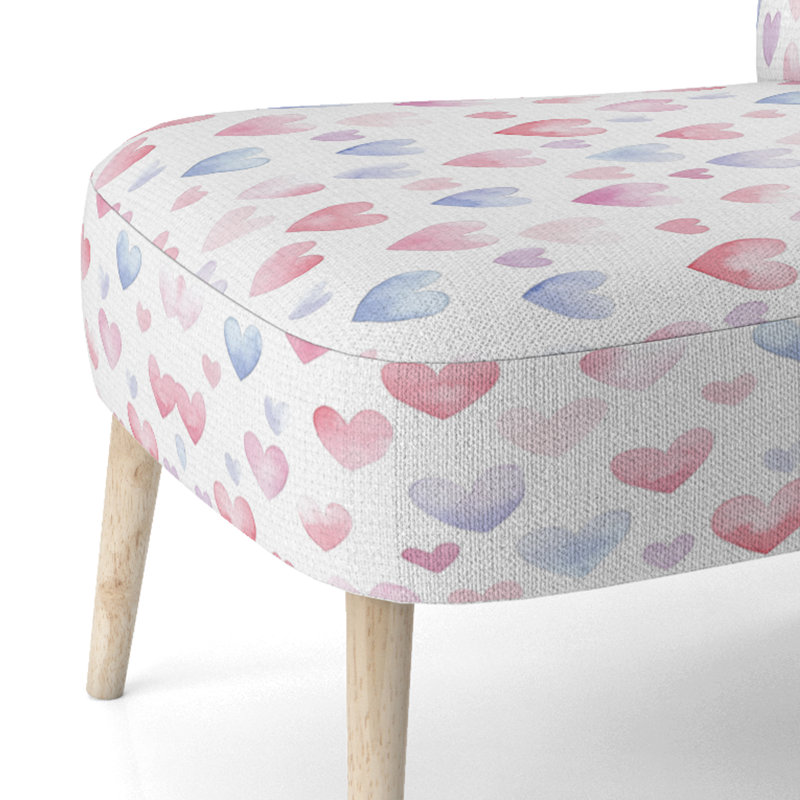 Chaise rembourrée Kids Love, Chaise d'appoint sans accoudoirs