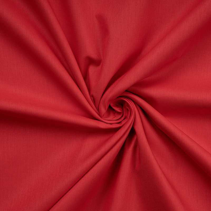 Ensemble de housse de couette Ranforce, Rouge foncé, Arrêt complet / double