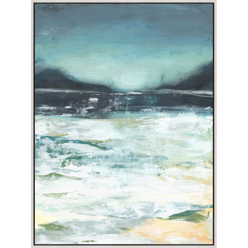 «Sands II» par Ryan Brown - peinture sur toile encadrée, Image au gel brossé