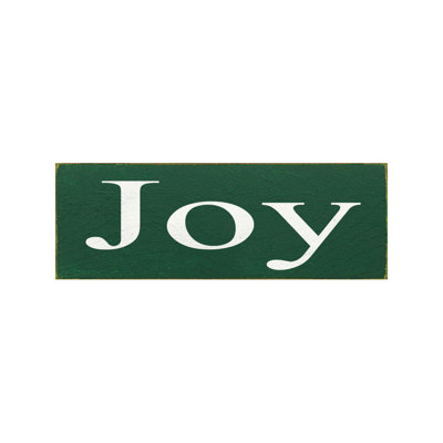 " 'Joy' Textual Art Plaque "
