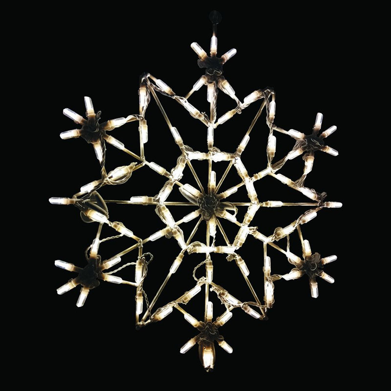 Crystal Snowflake LED Display - Warm White