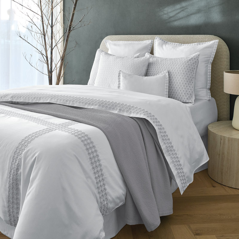 Lucca 100% Cotton Matelassé, King, silver