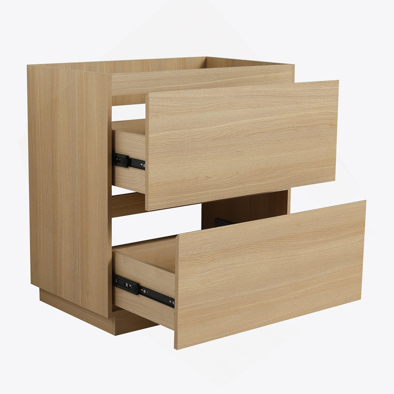 Meuble-lavabo de 30 po sans lavabo supérieur, Chêne