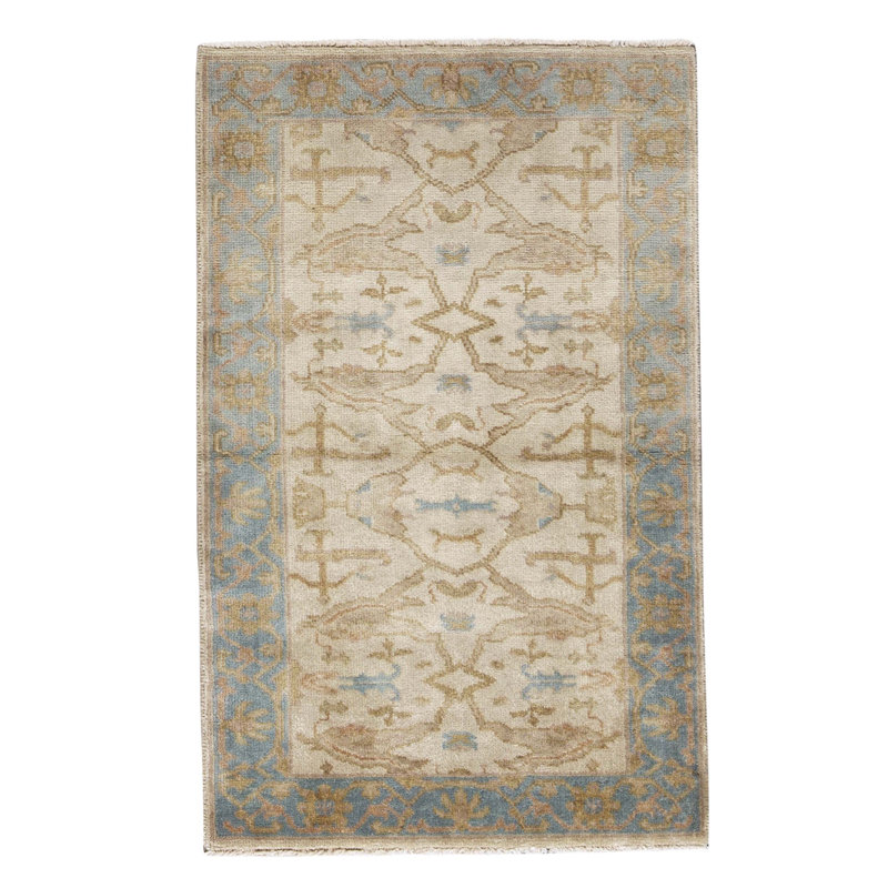 One-of-a-Kind 3'2" X 5' Hand Knotted Area Rug