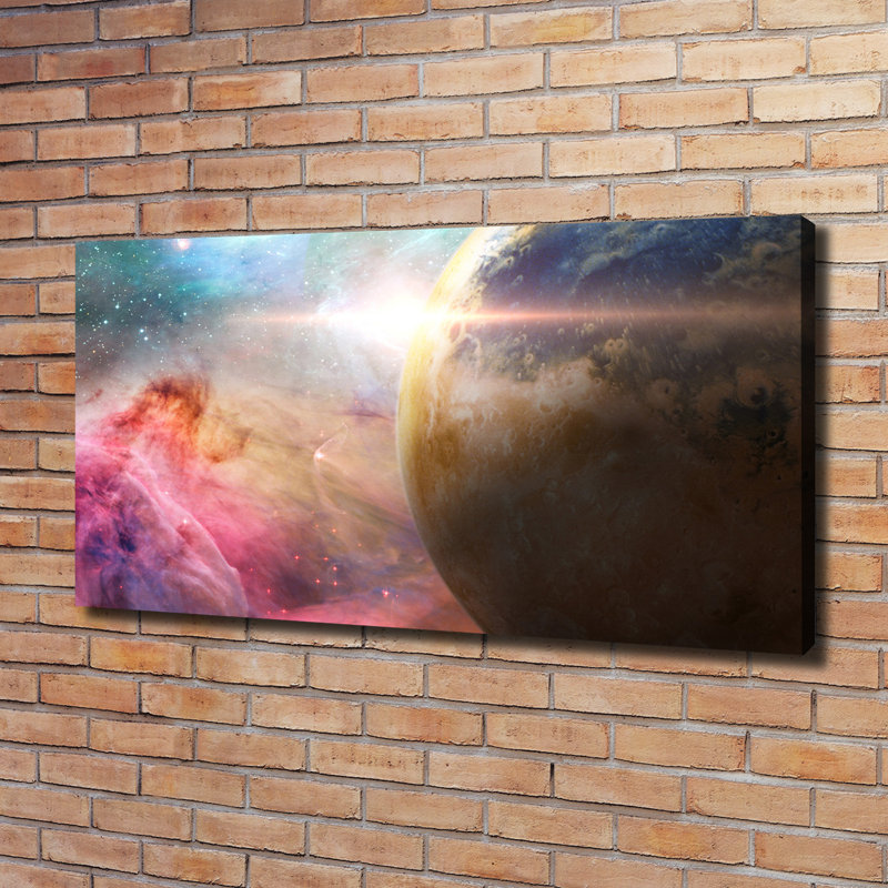 Galaxy 1 Piece Wrapped Canvas Wall Art
