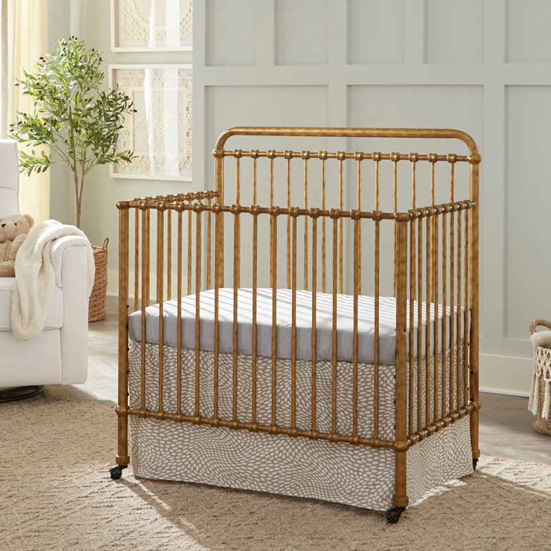 Winston 4-in-1 Convertible Mini Crib, Vintage Gold