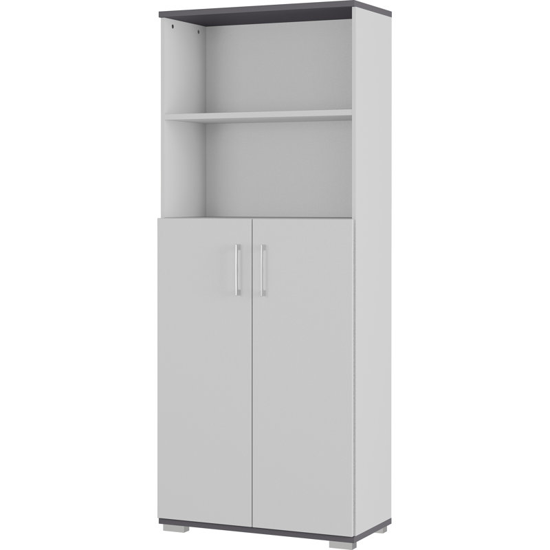 Chien 2 -Door 4 -Shelf, Light Grey/Graphite