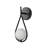 Teardrop 1-Light Wall Sconce - Black-109883183