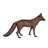Bellanger Fox Standing Life Size Bronze Statue - Size: 47"L x 6"W x 23"H.