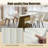 PU Leather Upholstered Dining Chairs, Modern Side Chairs with Metal Legs White (Set of 4)-487088040-487088044