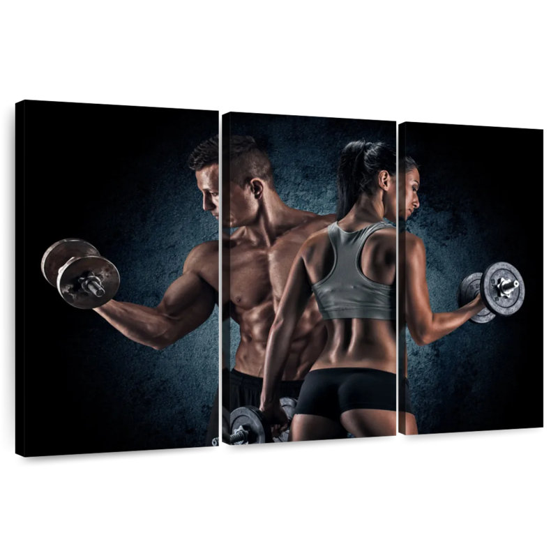 Senne Gym Couple, 42" H x 65" W
