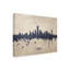 «Dallas Texas Skyline Concrete» par Michael Tompsett, impression sur toile tendue-553585625