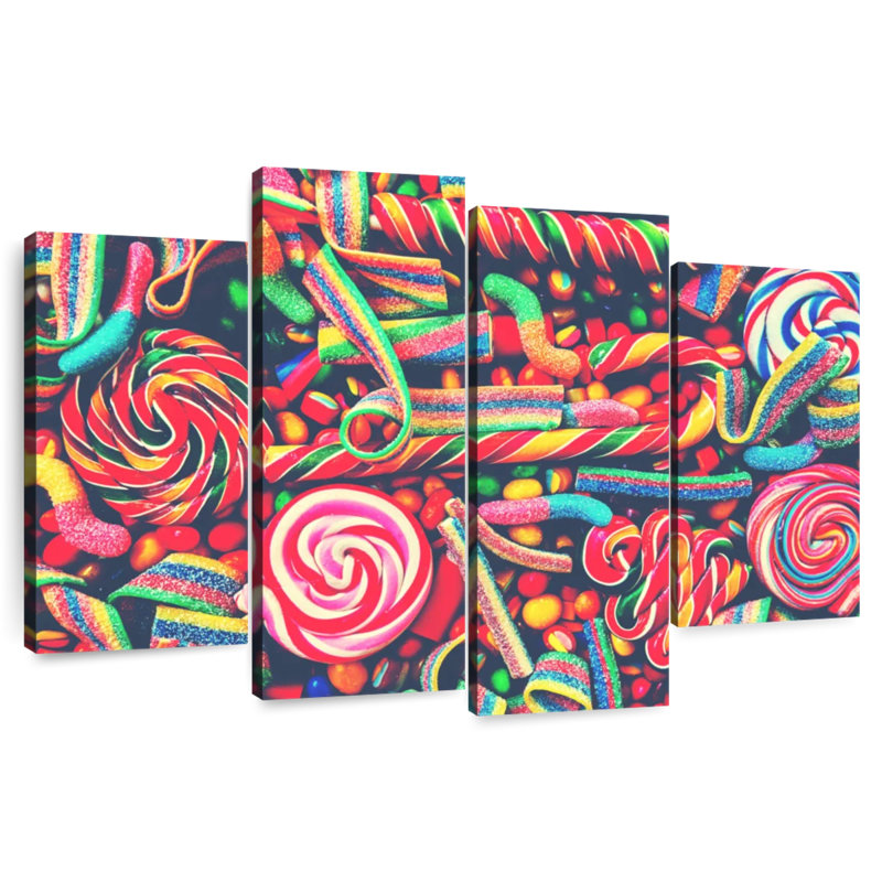 Yarlin Sugary Candies, 42" H x 68" W
