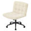 Chaise de bureau avec roulettes, chaise de bureau sans accoudoirs avec support lombaire, chaises d'ordinateur pivotantes à 360 ° à hauteur réglable pour salle d'étude de bureau à domicile, sherpa-430161873-430161872