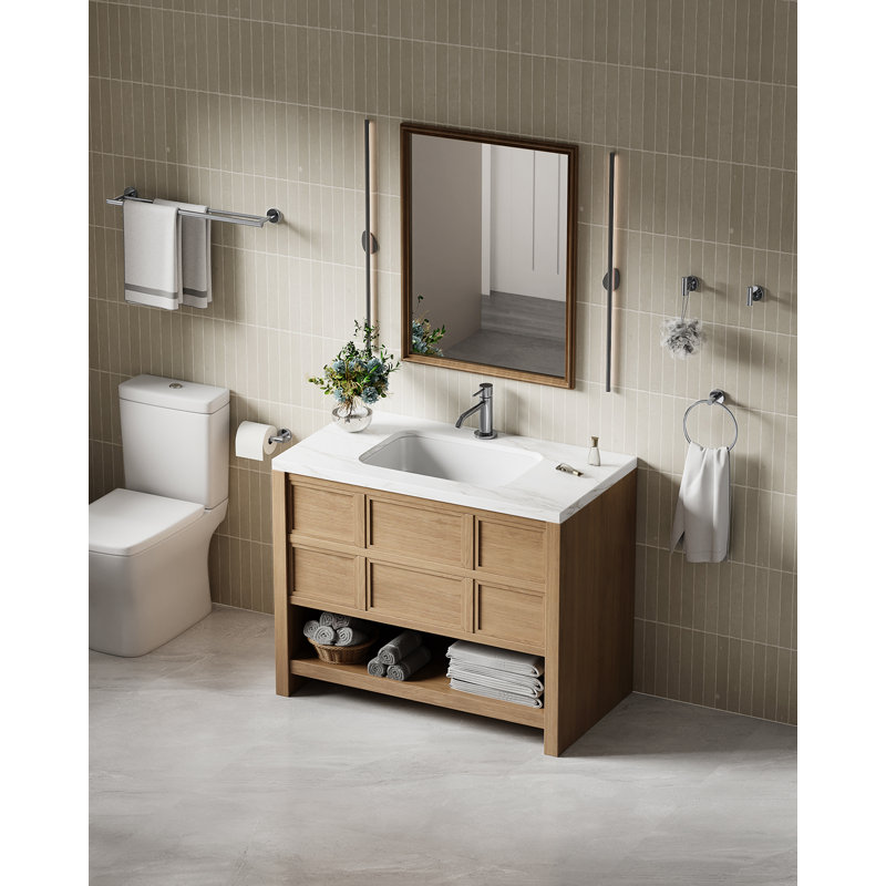 Radius 5-Piece Bathroom Hardware Set in Polished Chrome, Polished Chrome