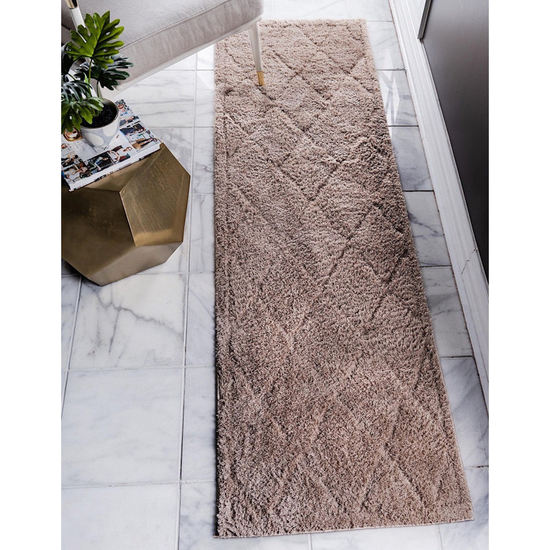 Lattice Oriental Indoor Rug, Runner 2'7" x 10'