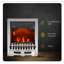 Fayette Belfry Heating 48.2cm W Silver Electric Fireplace with 6820 BTU