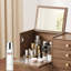 Organisateur de maquillage pour coiffeuse, organisateur de comptoir avec tiroirs, miroir