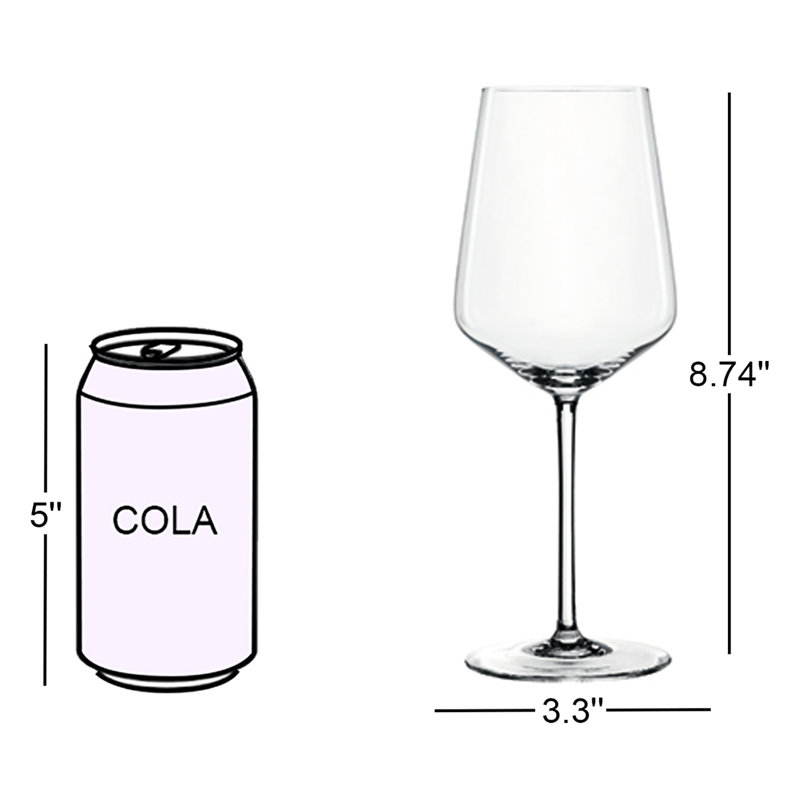 15.5 oz Crystal White Wine Glass Set of 4